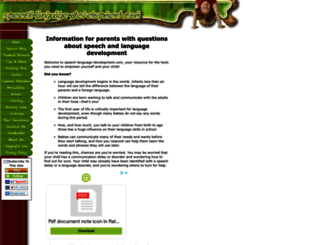 speech-language-development.com screenshot