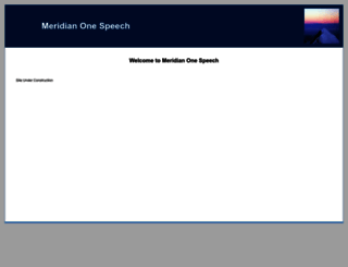 speech.meridian-one.co.uk screenshot
