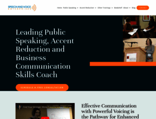 speechandvoice.com screenshot