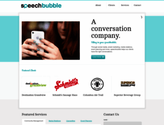 speechbubblepr.com screenshot