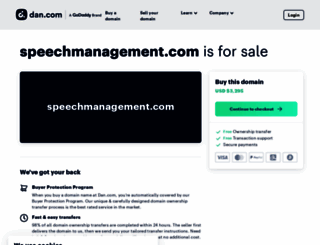 speechmanagement.com screenshot
