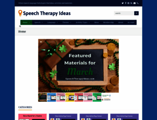 speechtherapyideas.com screenshot