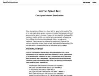speed-test-internet.com screenshot