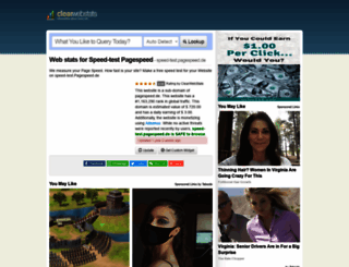 speed-test.pagespeed.de.clearwebstats.com screenshot
