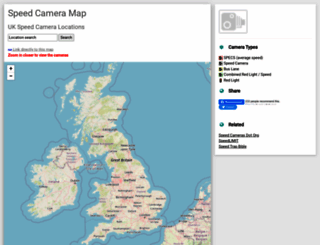 speedcameramap.co.uk screenshot