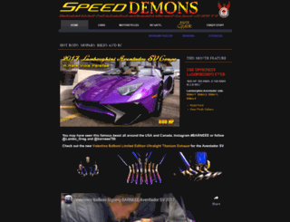 speeddemons.com screenshot