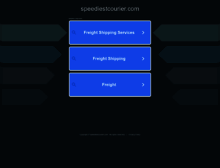 speediestcourier.com screenshot