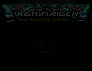 speedoflight.ironmaiden.com screenshot