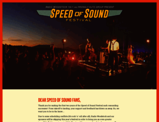 speedofsoundfest.com screenshot