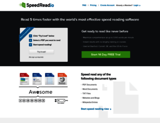 speedread.io screenshot