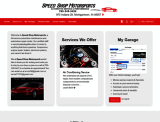 speedshopmotorsports.com screenshot