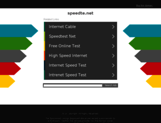 speedte.net screenshot