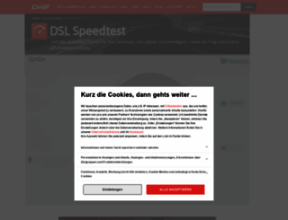 speedtest.chip.de screenshot