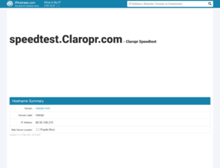speedtest.claropr.com.ipaddress.com screenshot