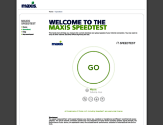 speedtest.maxis.com.my screenshot