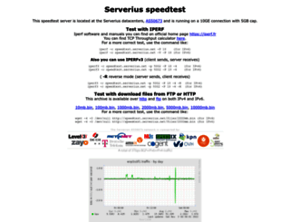 speedtest.serverius.net screenshot