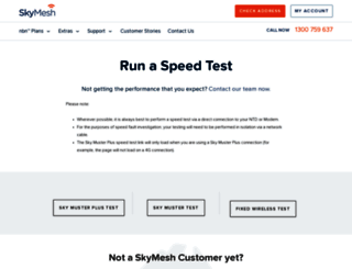speedtest.skymesh.com.au screenshot