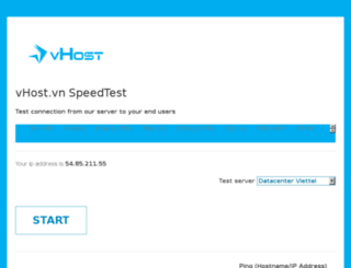 speedtest.vhost.vn screenshot