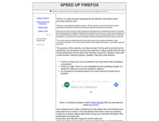 speedupfirefox.com screenshot