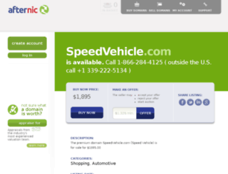 speedvehicle.com screenshot