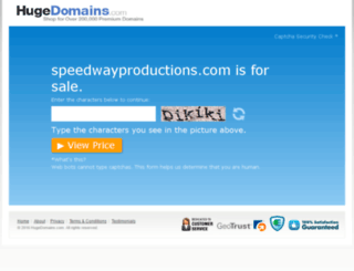 speedwayproductions.com screenshot