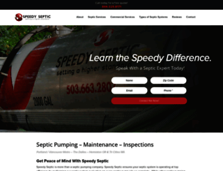 speedyseptic.com screenshot
