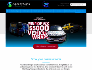 speedysigns.co.nz screenshot