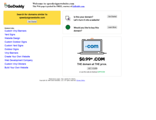 speedysignswebsite.com screenshot