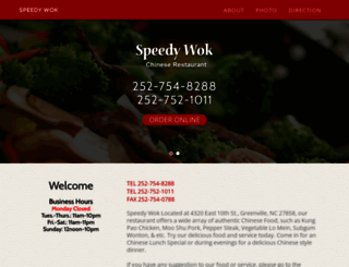 speedywokgreenville.com screenshot