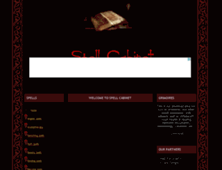 spellcabinet.com screenshot