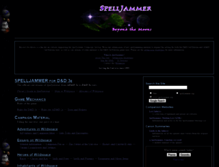 spelljammer.org screenshot