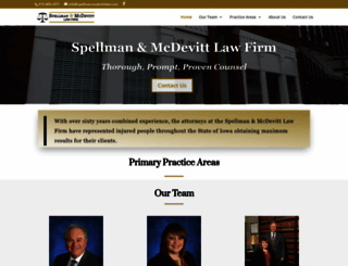 spellmanmcdevittlaw.com screenshot