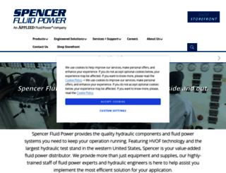 spencerfluidpower.com screenshot