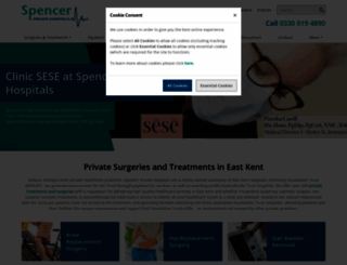 spencerprivatehospitals.com screenshot