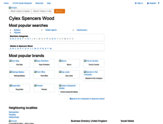 spencers-wood.cylex-uk.co.uk screenshot