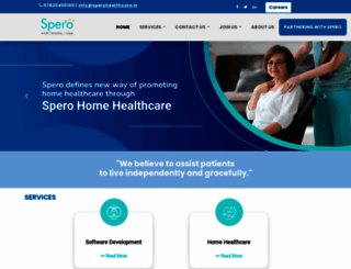 sperohealthcare.in screenshot
