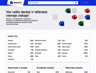 speros.lt screenshot