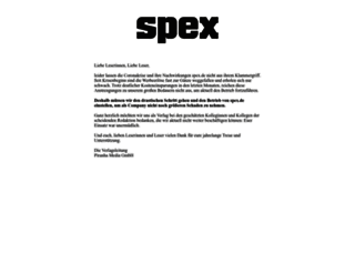 spex.de screenshot