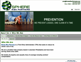 sphereriskpartners.com screenshot