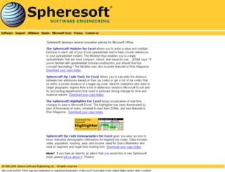 spheresoft.com screenshot