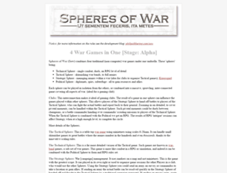 spheresofwar.com screenshot