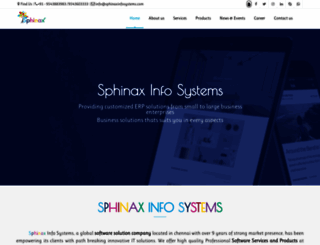 sphinaxinfosystems.com screenshot
