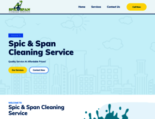 spicandspancleaningservice.in screenshot