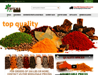 spicesforless.com screenshot