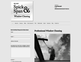 spickandspanwindowcleaning.com screenshot