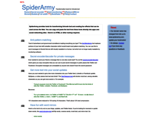 spiderarmy.com screenshot