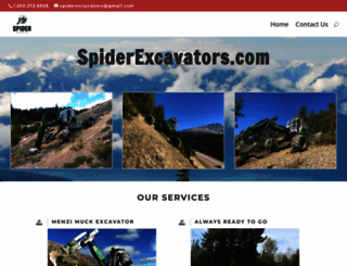 spiderexcavators.com screenshot