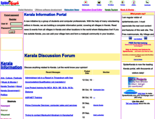 spiderkerala.com screenshot