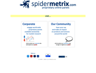 spidermetrix.com screenshot