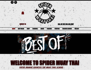 spidermuaythai.net screenshot